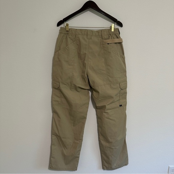 5.11 Tactical Series Pants Men's 34/32 Cargo Khaki Uniform Work Hike Hunt - Picture 9 of 10